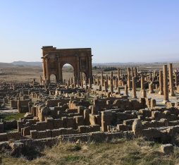 The Arch of Trajan found in Timgad Algeria