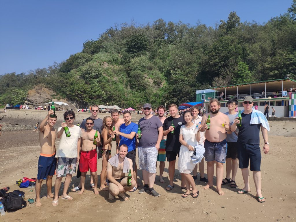 People at Nampo Beach