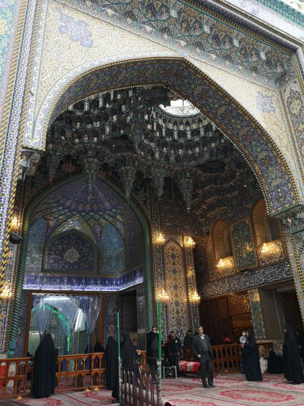 The portal of Imam Husayn's mosque, in Karbala,  is a holy Islamic site of Iraq for all Muslims