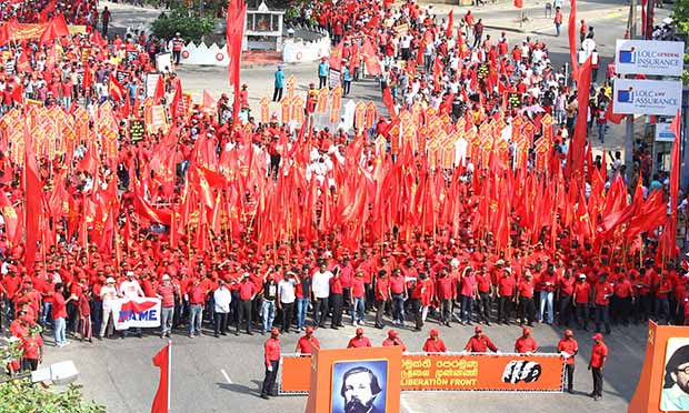 Sri Lankan May Day parade, an iconic symbol for socialist governments.