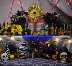 An altar of voodoo in Haiti