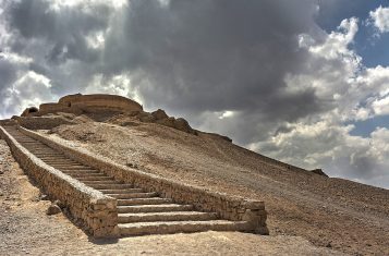 A tower of silence in Yazd iran