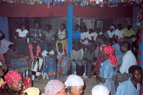 A ceremony of voodoo in Haiti