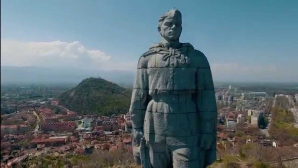 The statue of Alyosha in Plovdiv, Bulgaria, one of the best attractions of Plovdiv