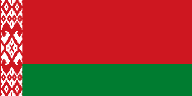 The flag of Belarus