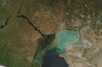 A map of the Caspian Depression