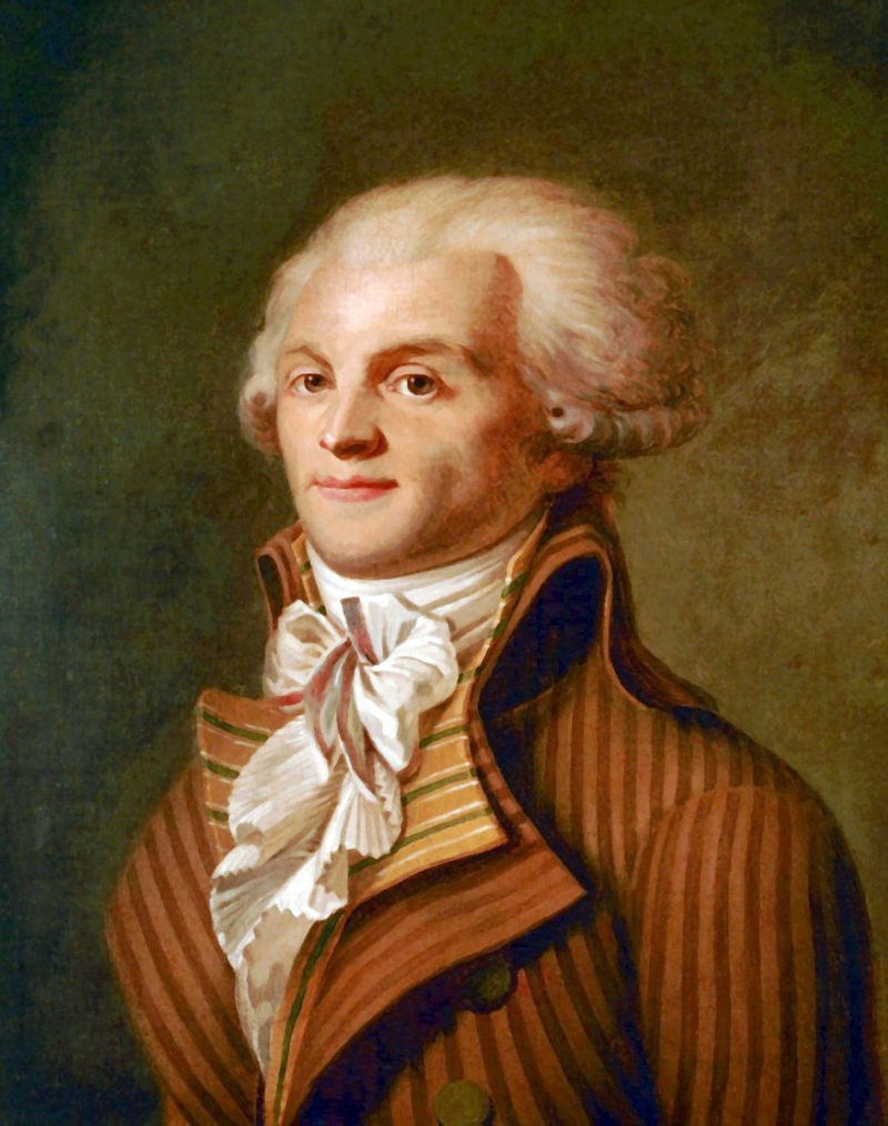 Maximilien Robespierre, figurehead of the French revolution at this time.