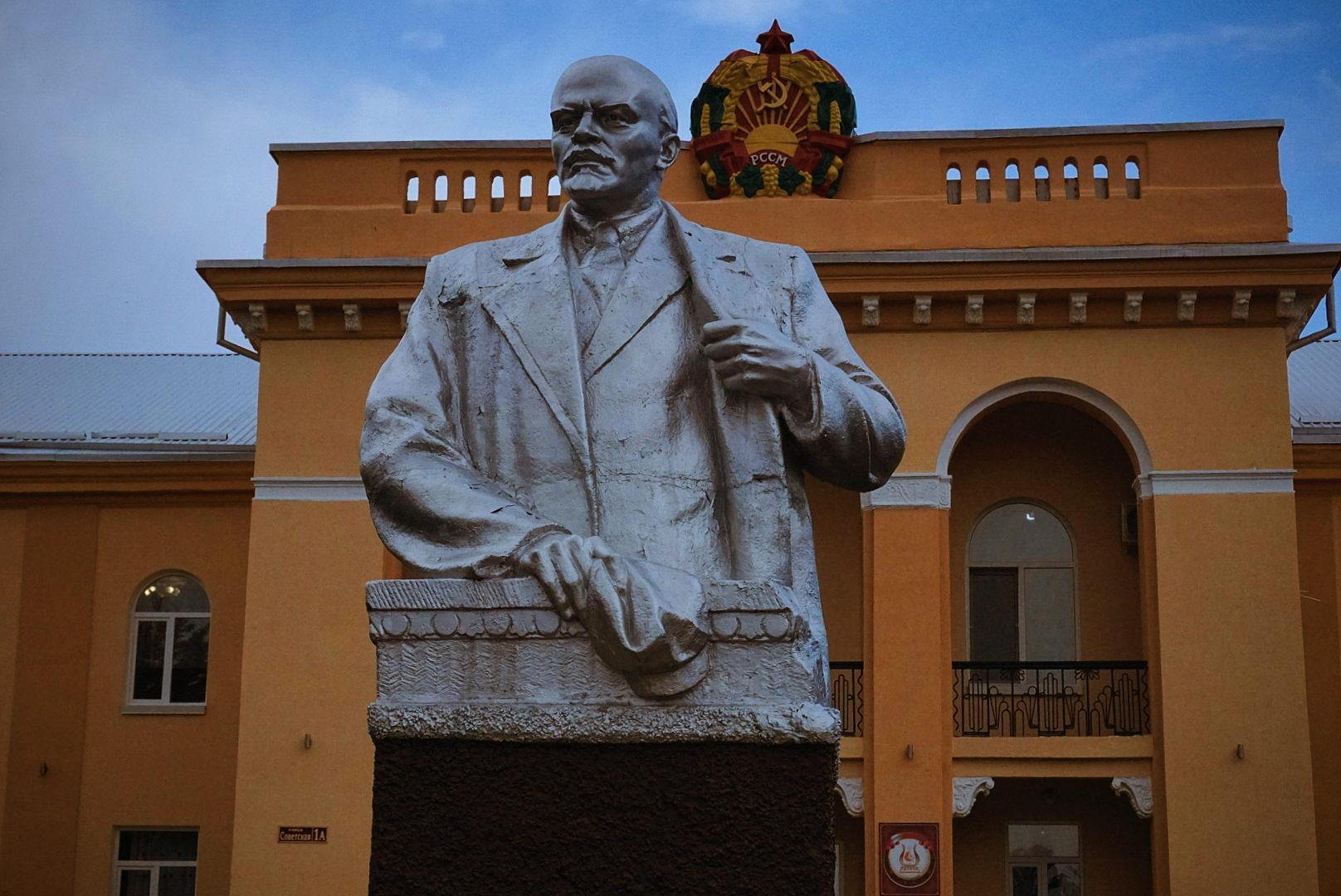 A statue of Lenin, in Moldova