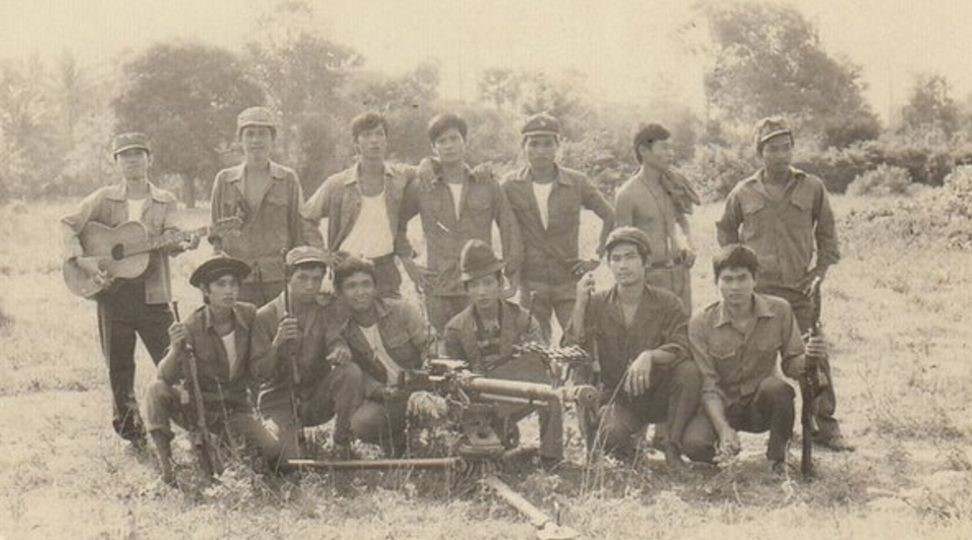 Vietnamese troops in Cambodia during the civil war