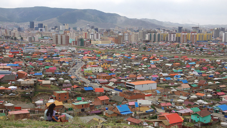 Outskirts of Ulaanbaatar, capital of Mongolia