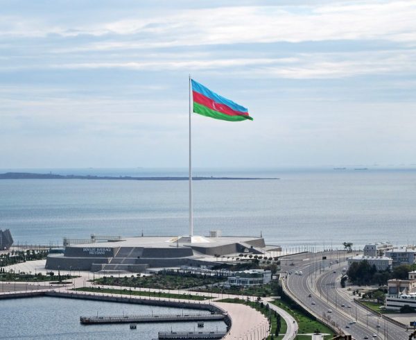 The flagpole of Baku, the world's 3rd tallest.