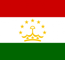 The flag of Tajikistan