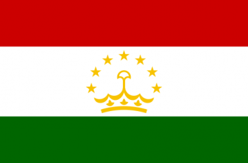 The flag of Tajikistan