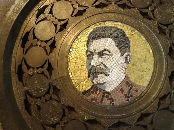 A mosaic of Joseph Stalin in Gori, Georgia