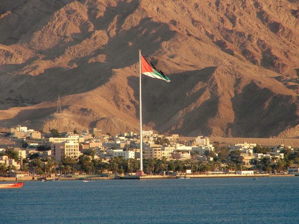 The flagpole at Aqaba, in Jordan