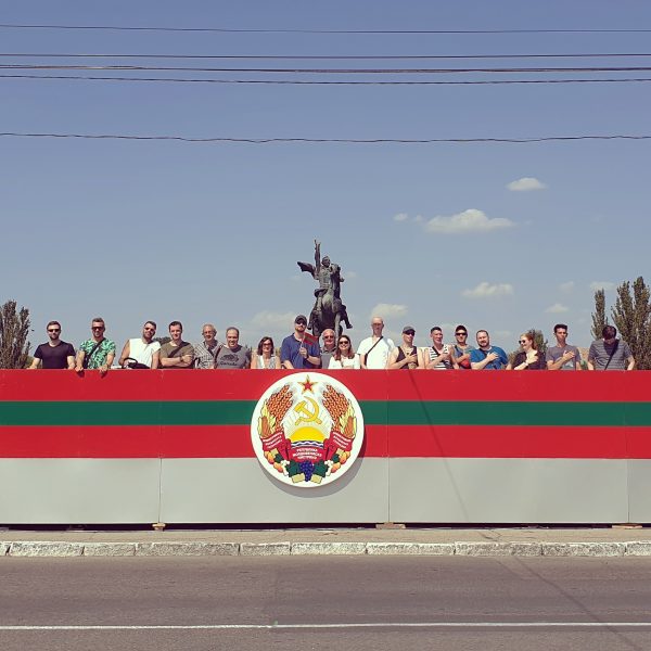 Our group partaking in the National Day parade of Transnistria as part of our Europe Tour 2021