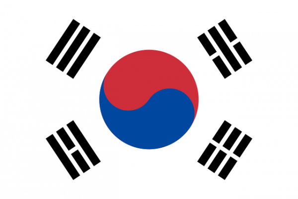 The design of the flag of South Korea