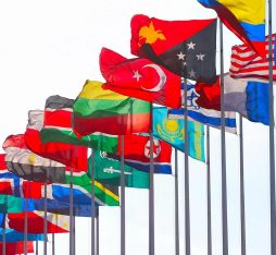 Flagpoles around the world