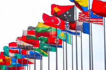 Flagpoles around the world