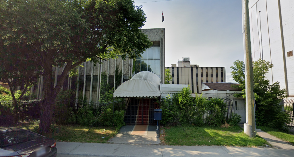 The embassy of Iraq in Ottawa, Canada