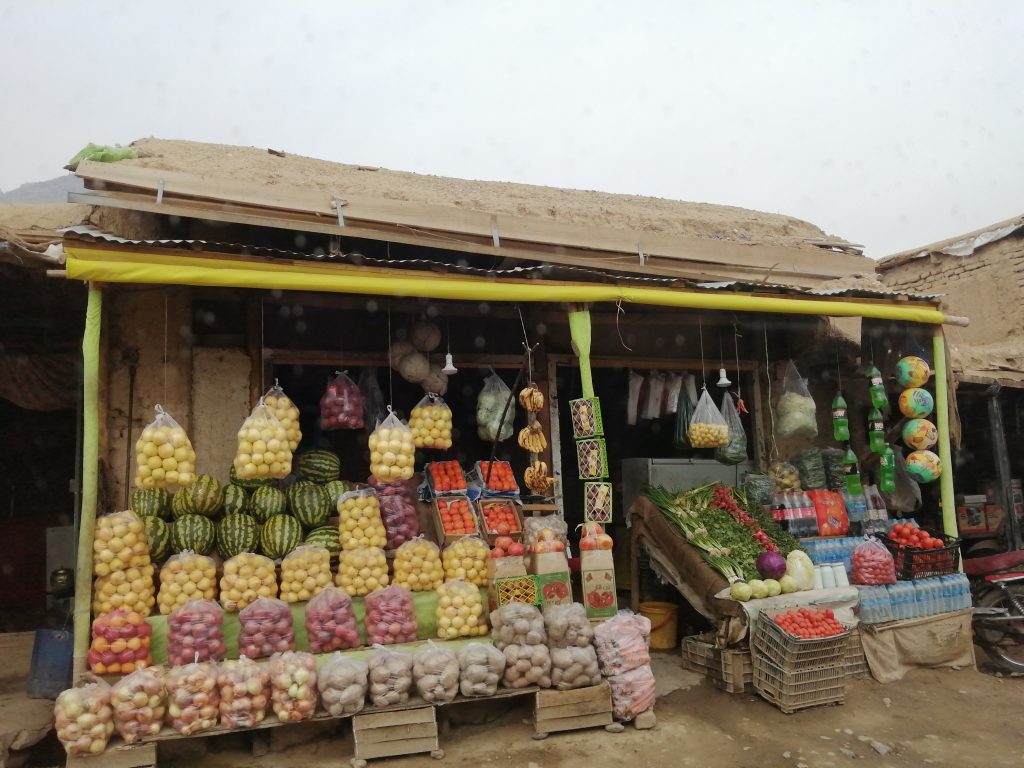 Market of the panjshir valley