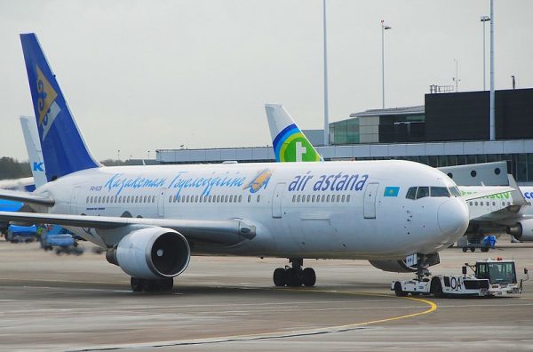 Air Astana Plane, one of the national airlines of Central Asia