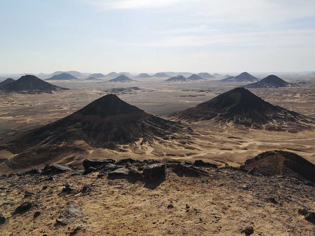 The black desert of Egypt