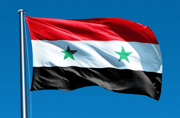 The flag of Syria