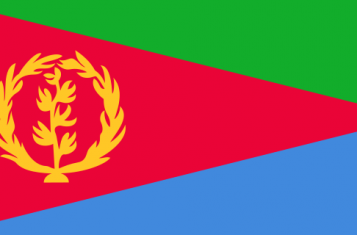 The current flag of Eritrea