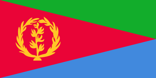 The current flag of Eritrea