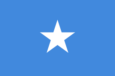 The flag of Somalia