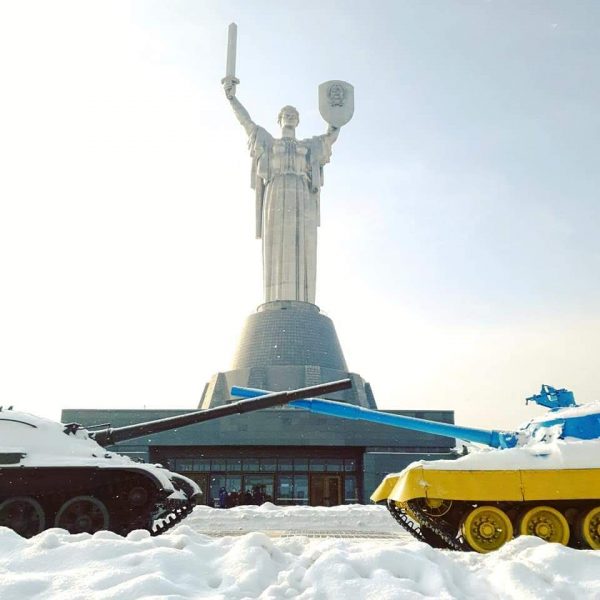 The Motherland Statue or Rodina Mat is a landmark of Kyiv - The City of Domes