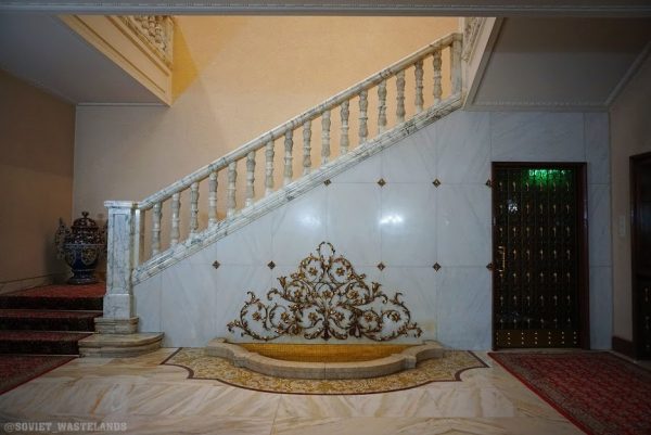 The stairs of Nicolae Ceausescu`s palace known as Casa Ceausescu, which can be visited on Bespoke Romania Tour