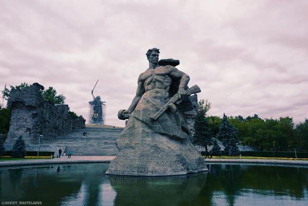 A Soviet Monument in Volgograd, formerly known as Stalingrad