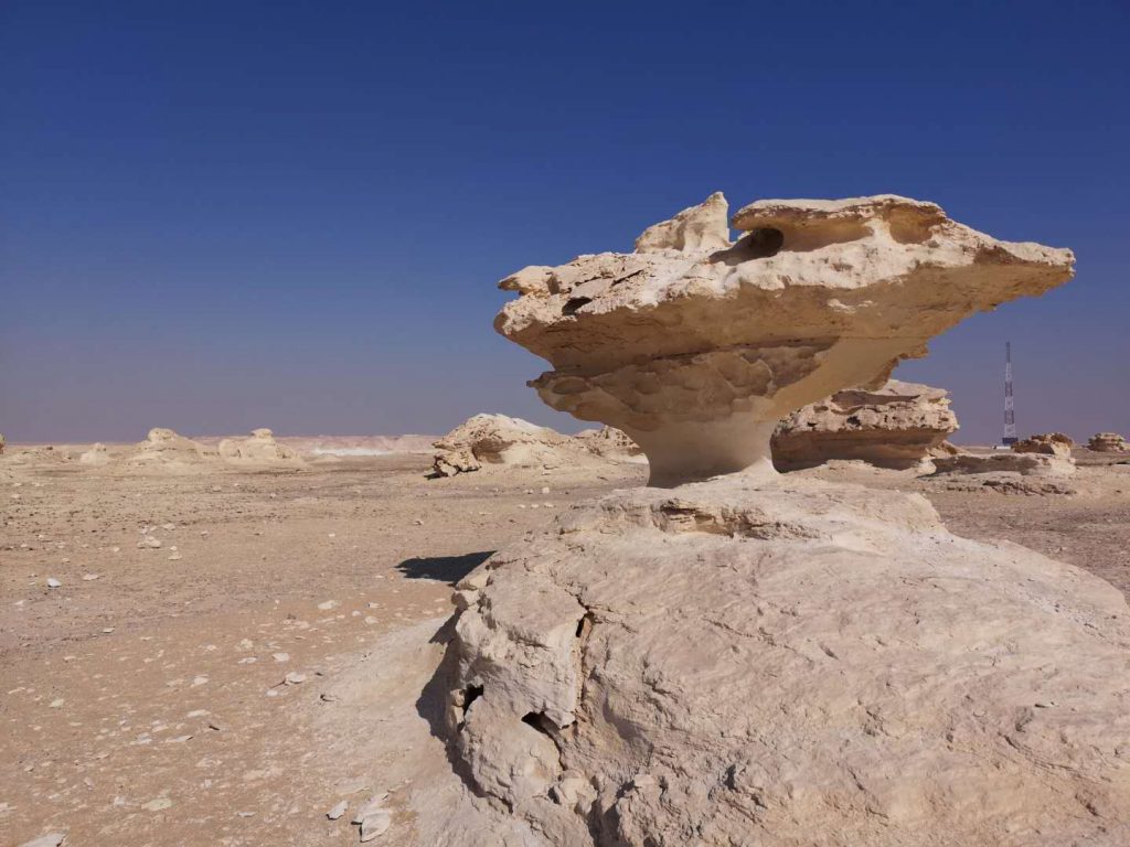 The formation of the White Desert of Egypt