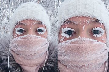 People of Yakutia in the cold