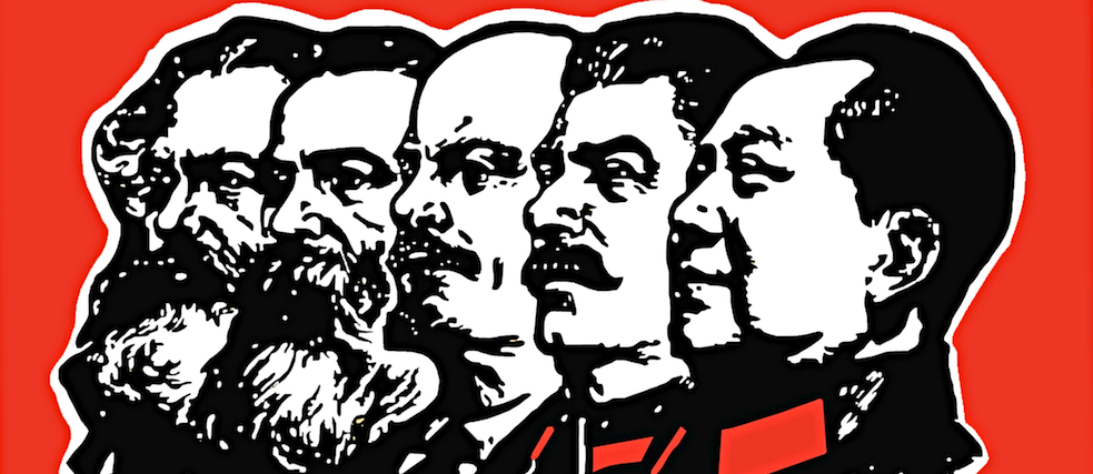 Marx, Engels, Lenin, Stalin and Mao. The latter three are often invoked as having countries that claim to be communist.