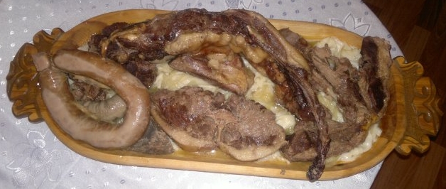 Beshbarmak the most famous way of eating horse meat in Kazakhstan