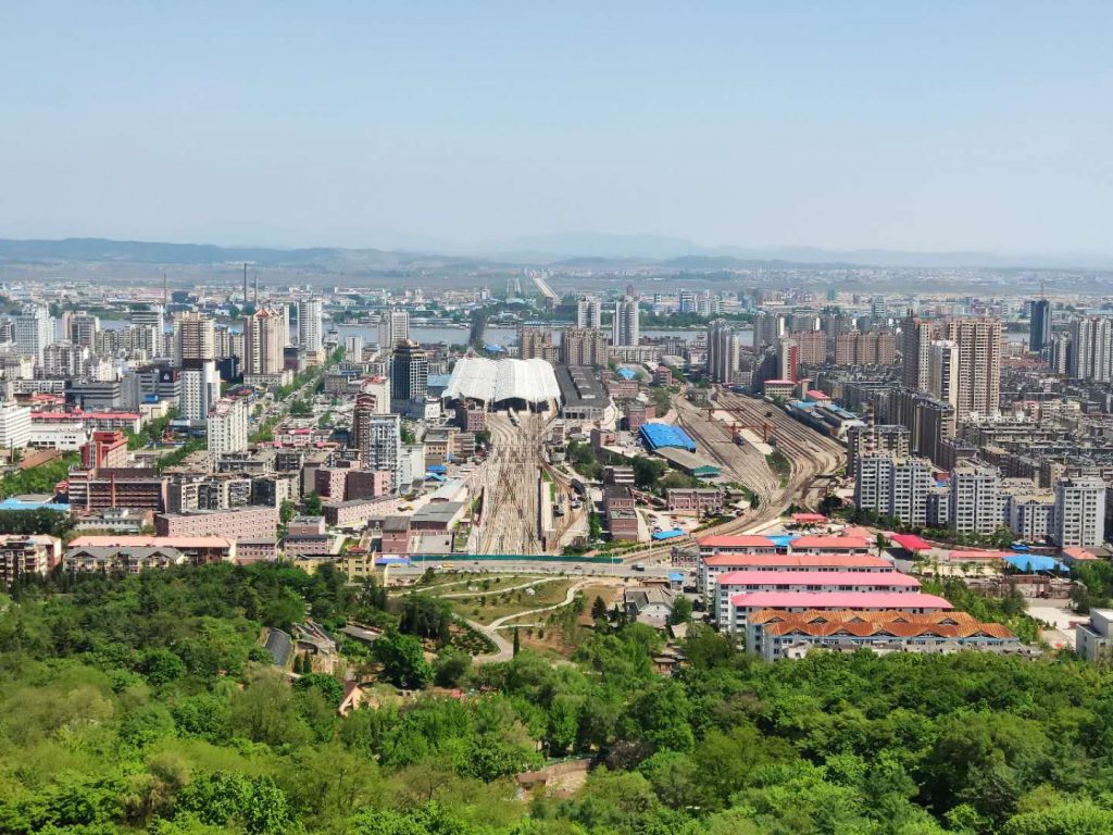 Dandong from Mt Jinjiang