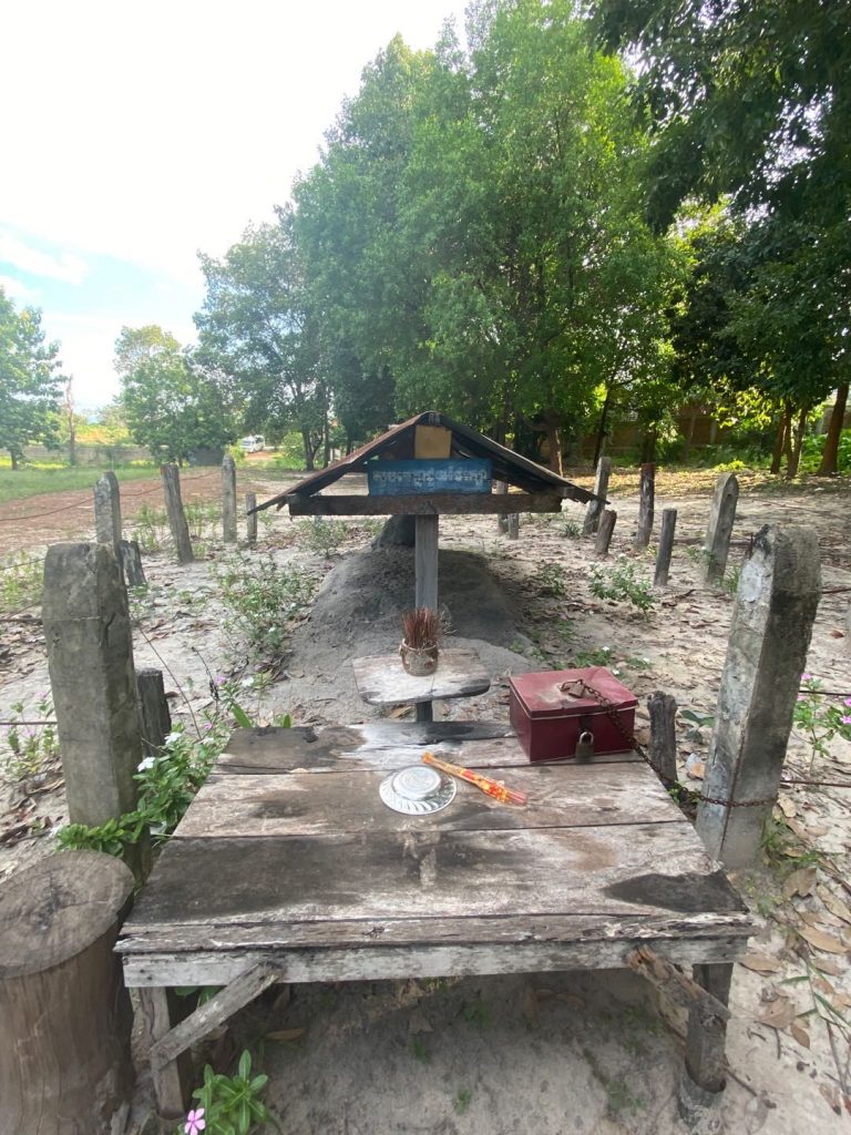 The grave of Pol Pot