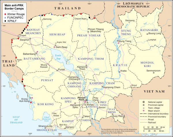 Map of the Last Khmer Rouge state
