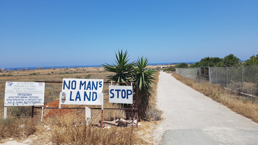 Signs of the No man's land of Cyprus