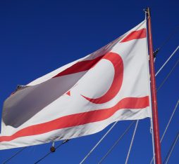 The flag of Northern Cyprus