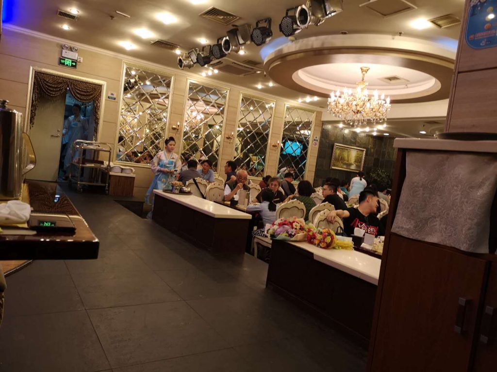 Inside a restaurant of the Pyongyang Restaurant Chain