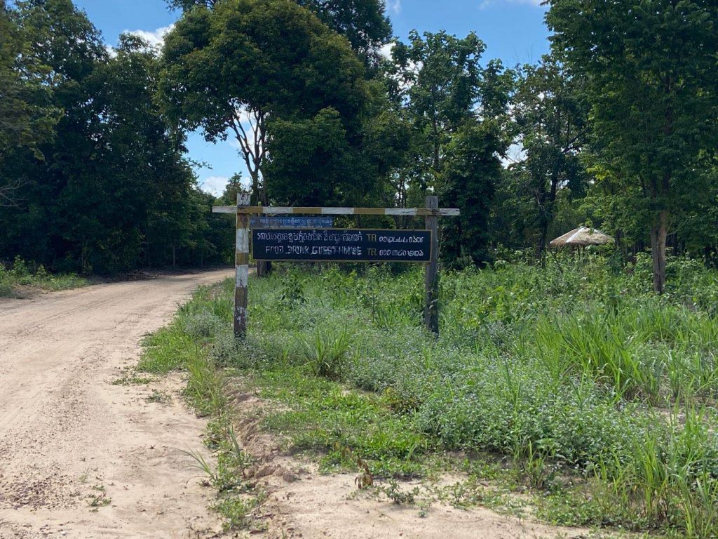 The road to the home of Pol Pot in Anlong Vang