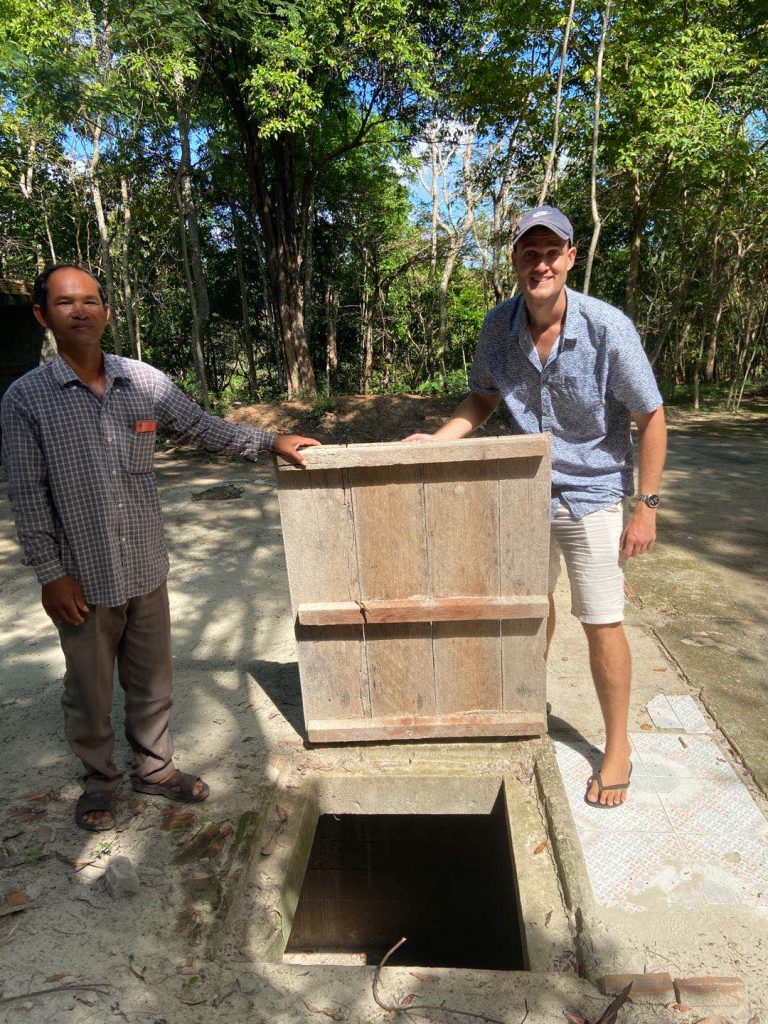 The trap door to the bunker of Pol Pot