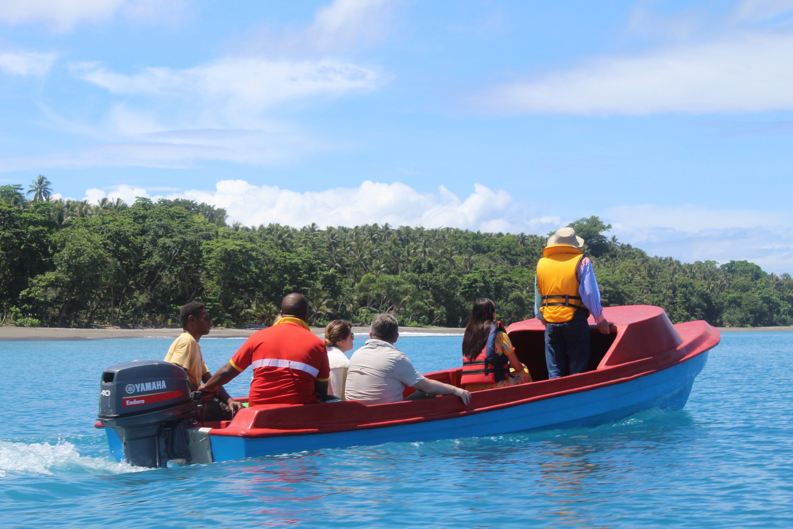 YPT guests are taken on a trip to Savo Island, near Honiara