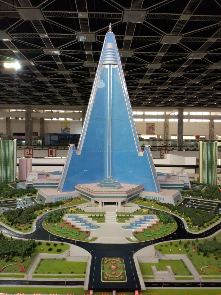 Scale model of Ryugyong Hotel