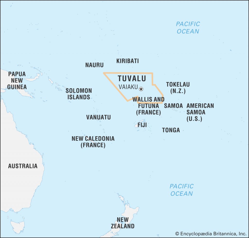 map of tuvalu