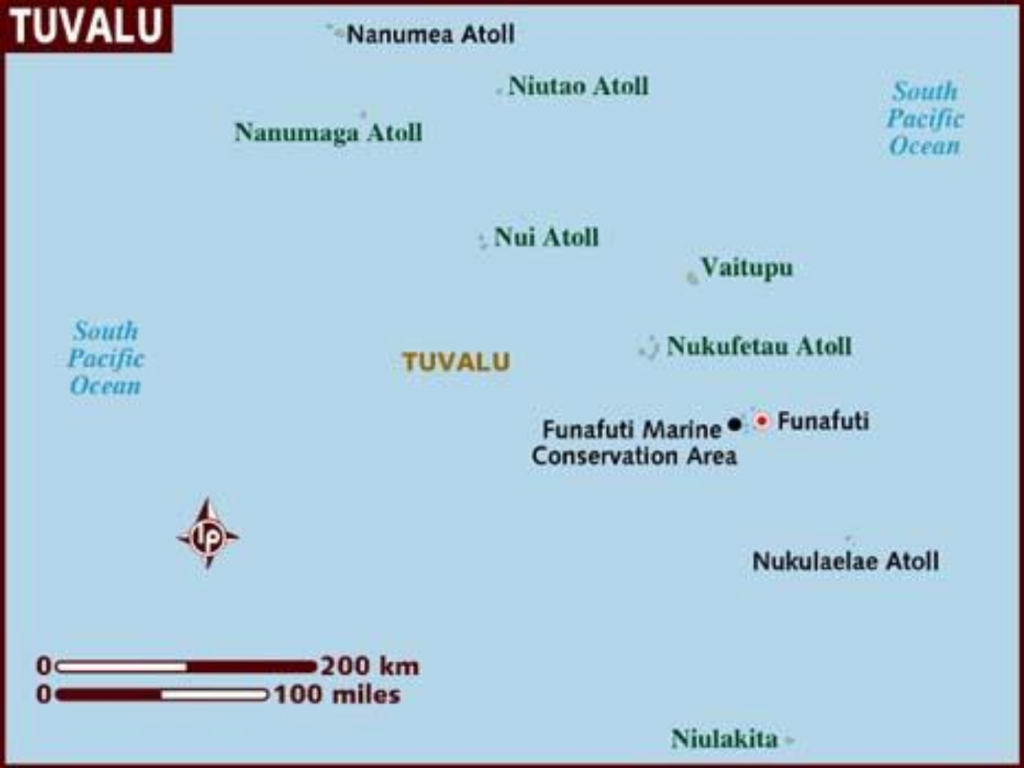 map of tuvalu